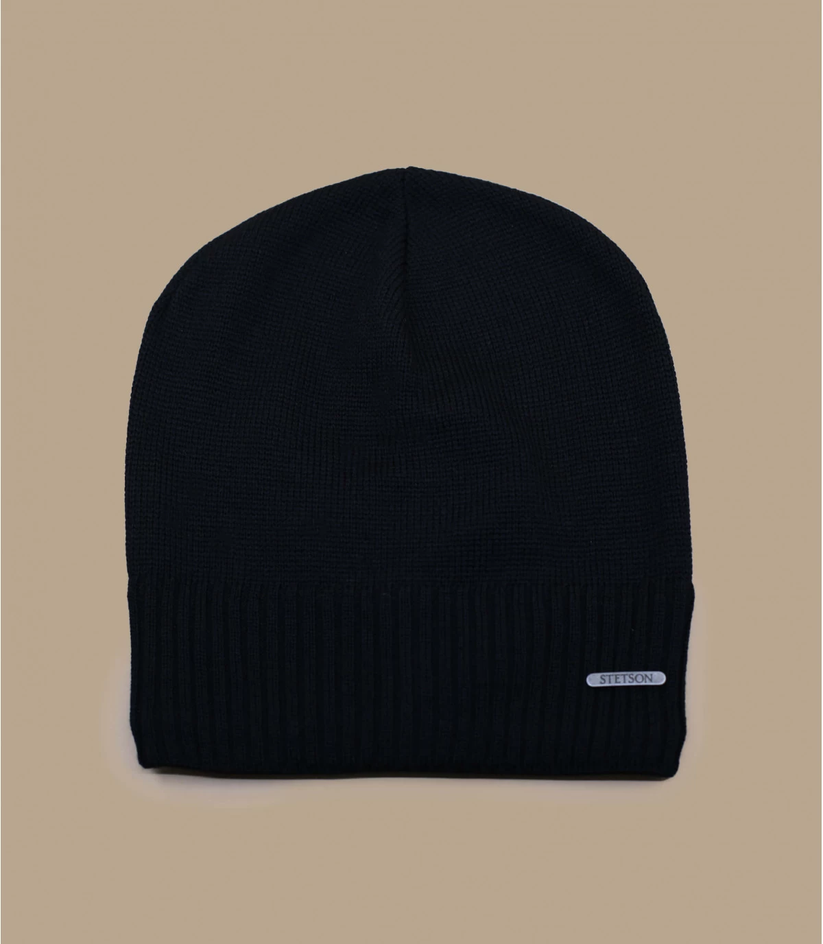 Stetson Beanie Oversized WV Merino Black – Bild 2