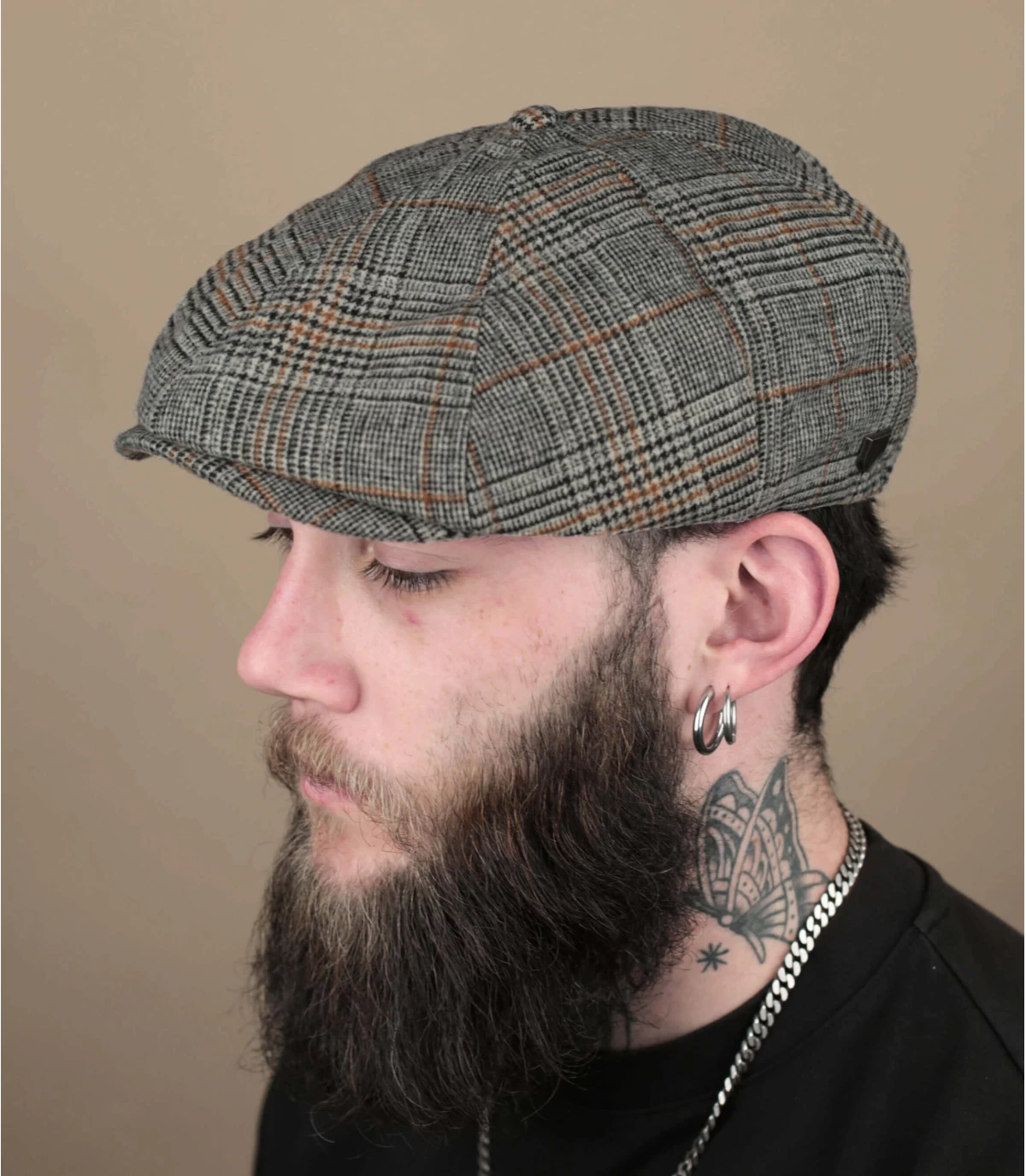 Brixton Brood Off White Black Paradise Orange