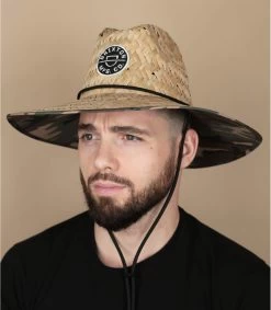 Brixton Crest Sun Hat Tan Camo Surplus