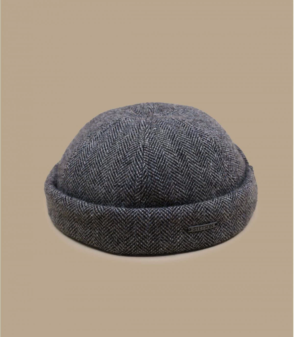 Stetson Docker Wool Grey Herringbone – Bild 2