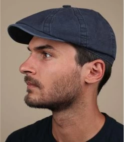 Stetson Hatteras Bio Baumwolle Marine