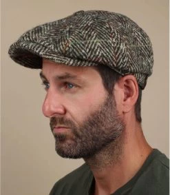 Stetson Hatteras Herringbone Beige Olive