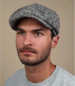 Stetson Hatteras Herringbone Wolle Bleu