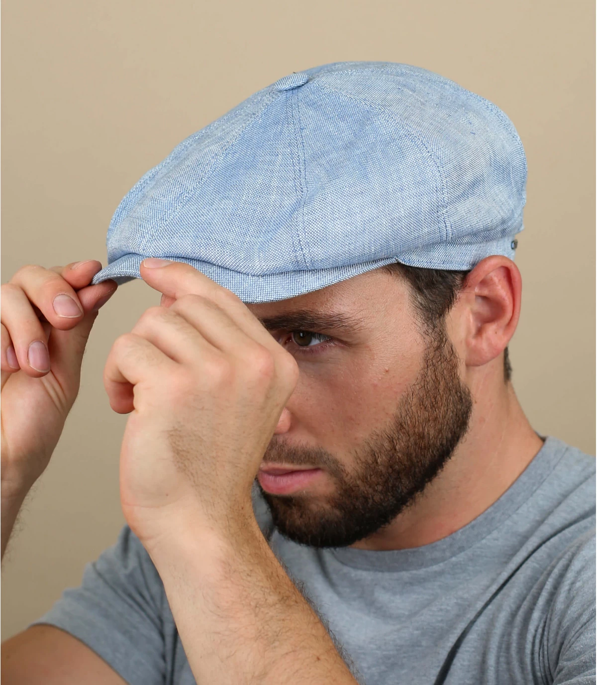 Stetson Hatteras Linen Light Blue