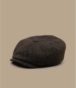 Stetson Hatteras Wool Herringbone Brown Malnge