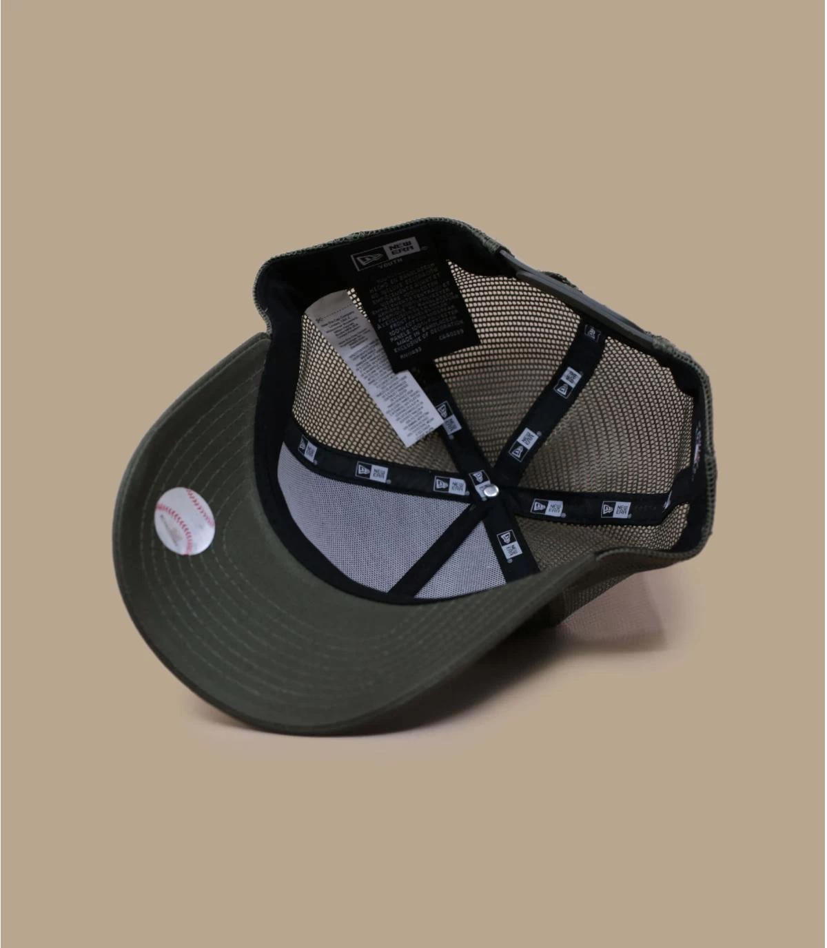 NEW ERA Kid Trucker Cap Tonal Mesh NY Olive – Bild 6