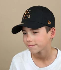 NEW ERA Kids Wild Camo 940 NY Black Orange