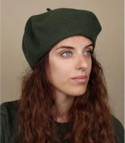 Klassisches Barett Khaki