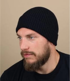 Made In France Wool Beanie Navy