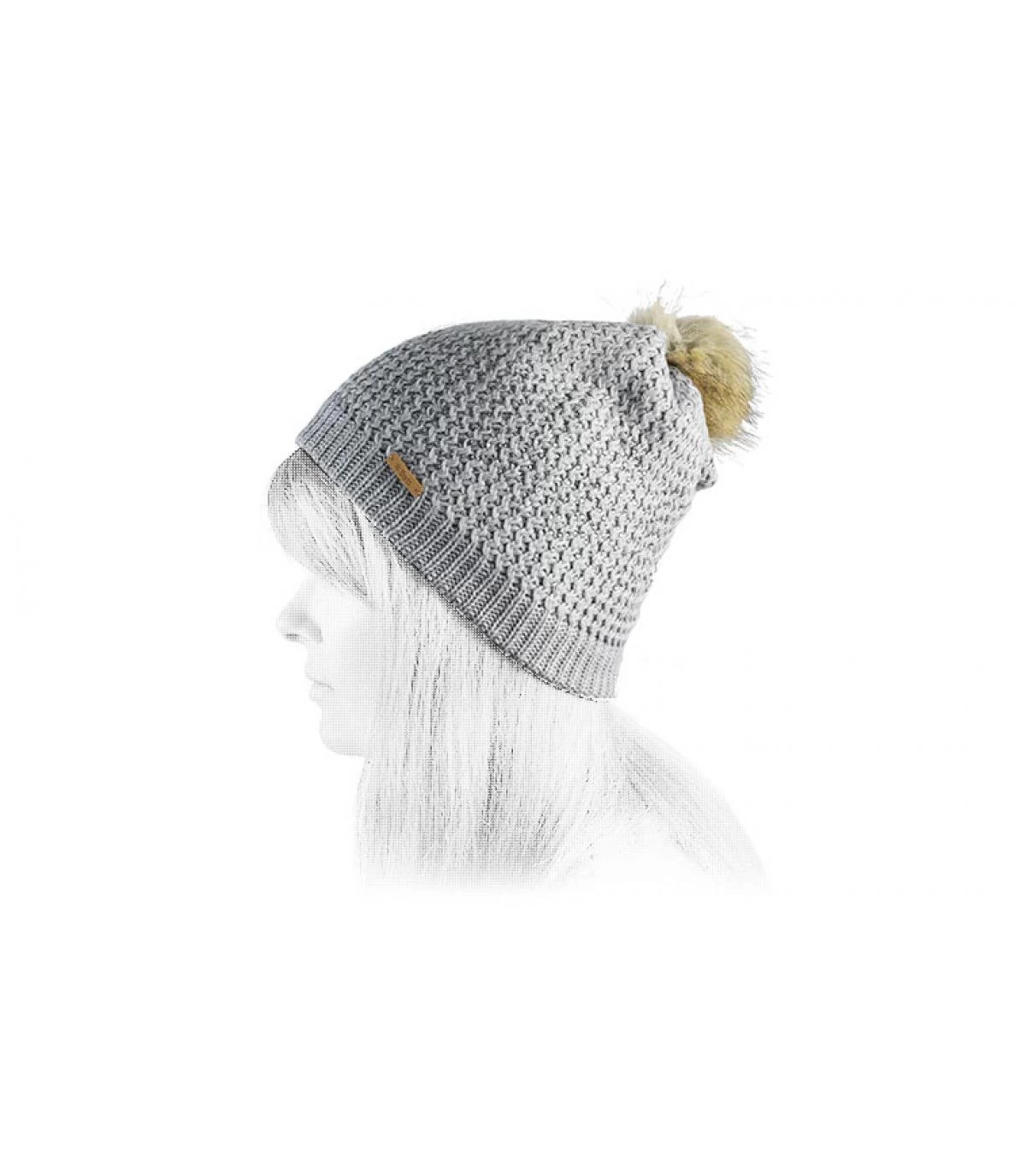 Barts Marceline Beanie Heeather Grey – Bild 4