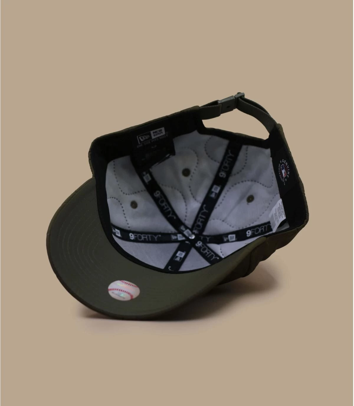 NEW ERA MLB Quilted Cap 9Forty NY Olive – Bild 5