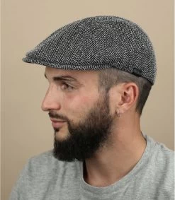 Kangol Pattern Flexfit Cap Navy Marl